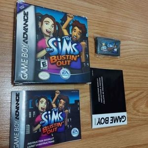 Sims Bustin' Out for Gameboy Advance - in box